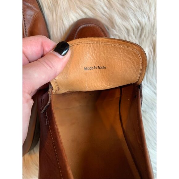 Magnanni Paseo Leather Strap Dress Loafer shoes men's size 12M - Picture 7 of 9